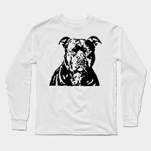 BLACK PIT BULL terrier Long Sleeve T-Shirt